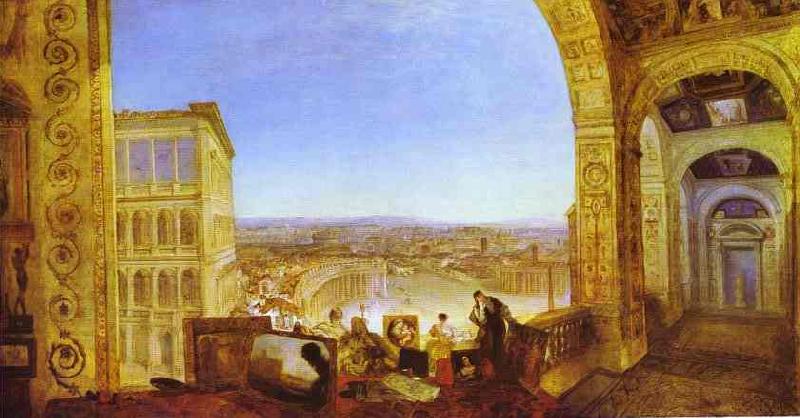 J.M.W. Turner Rome, from the Vatican, Raffaelle Accompanied by La Fornarina, Preparing His Pictures for the Decora oil painting picture